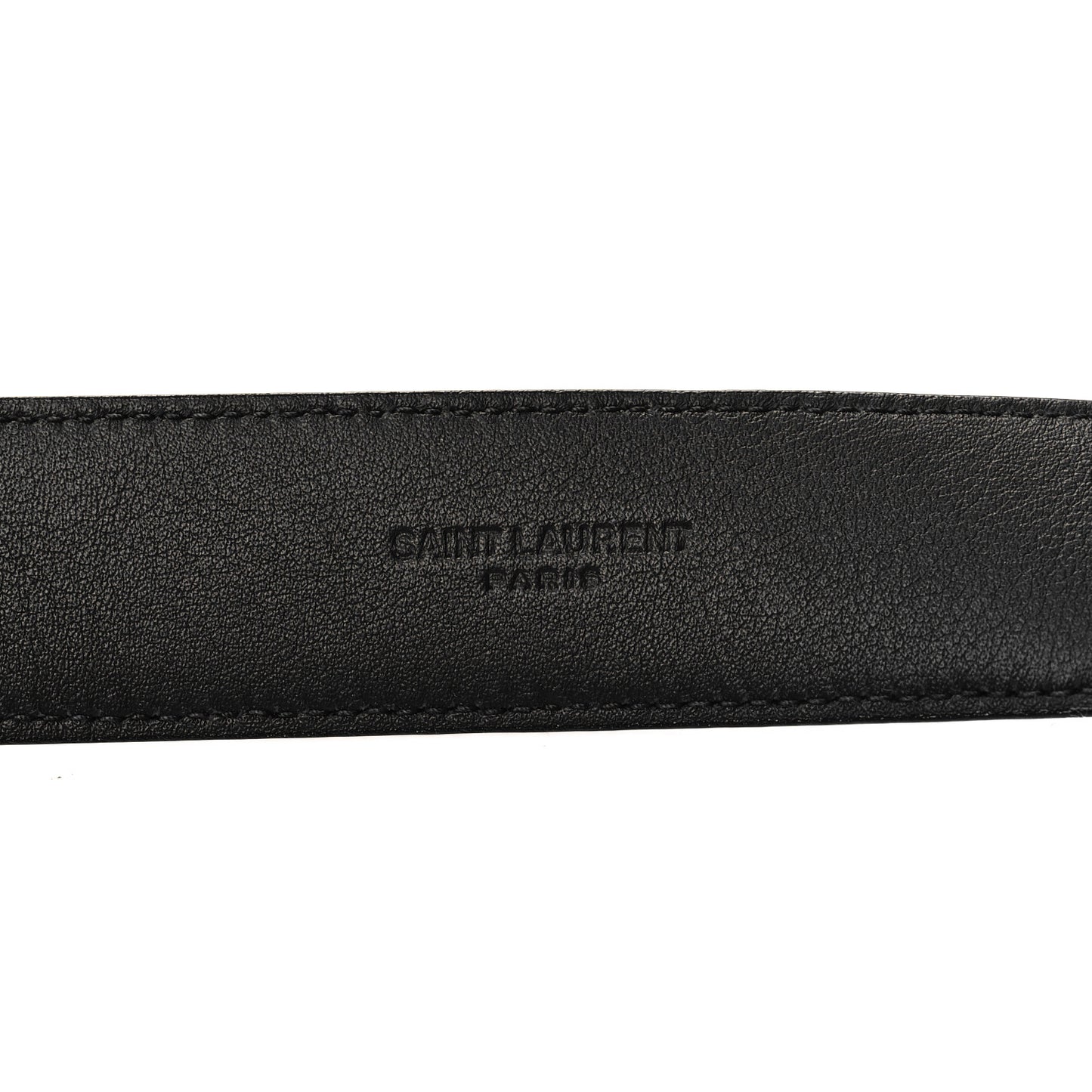 Goatskin Monogram Cassandre Square Buckle Belt 95 38 Black