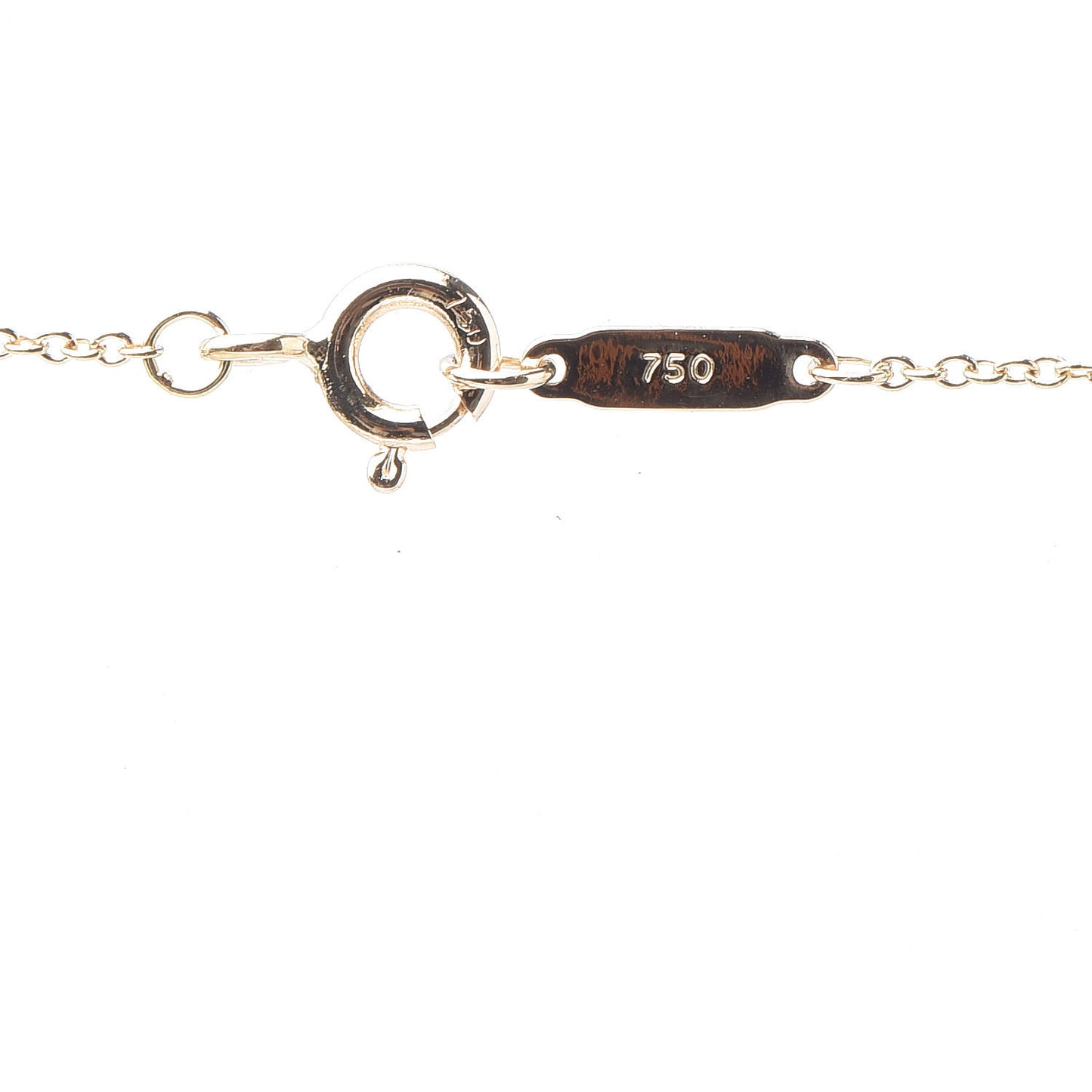 18K Yellow Gold Notes Round Pendant Necklace