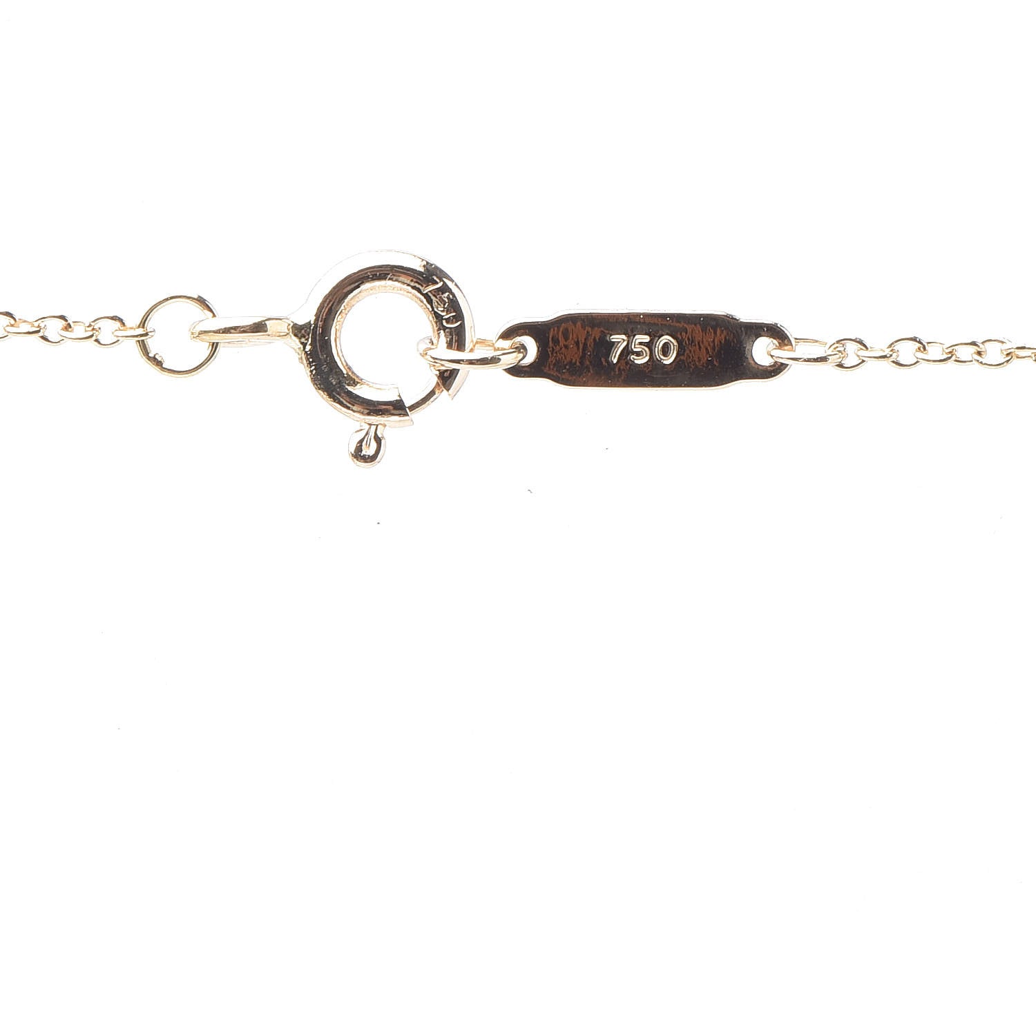 Tiffany 18K Yellow Gold Notes Round Pendant Necklace 5 of 8