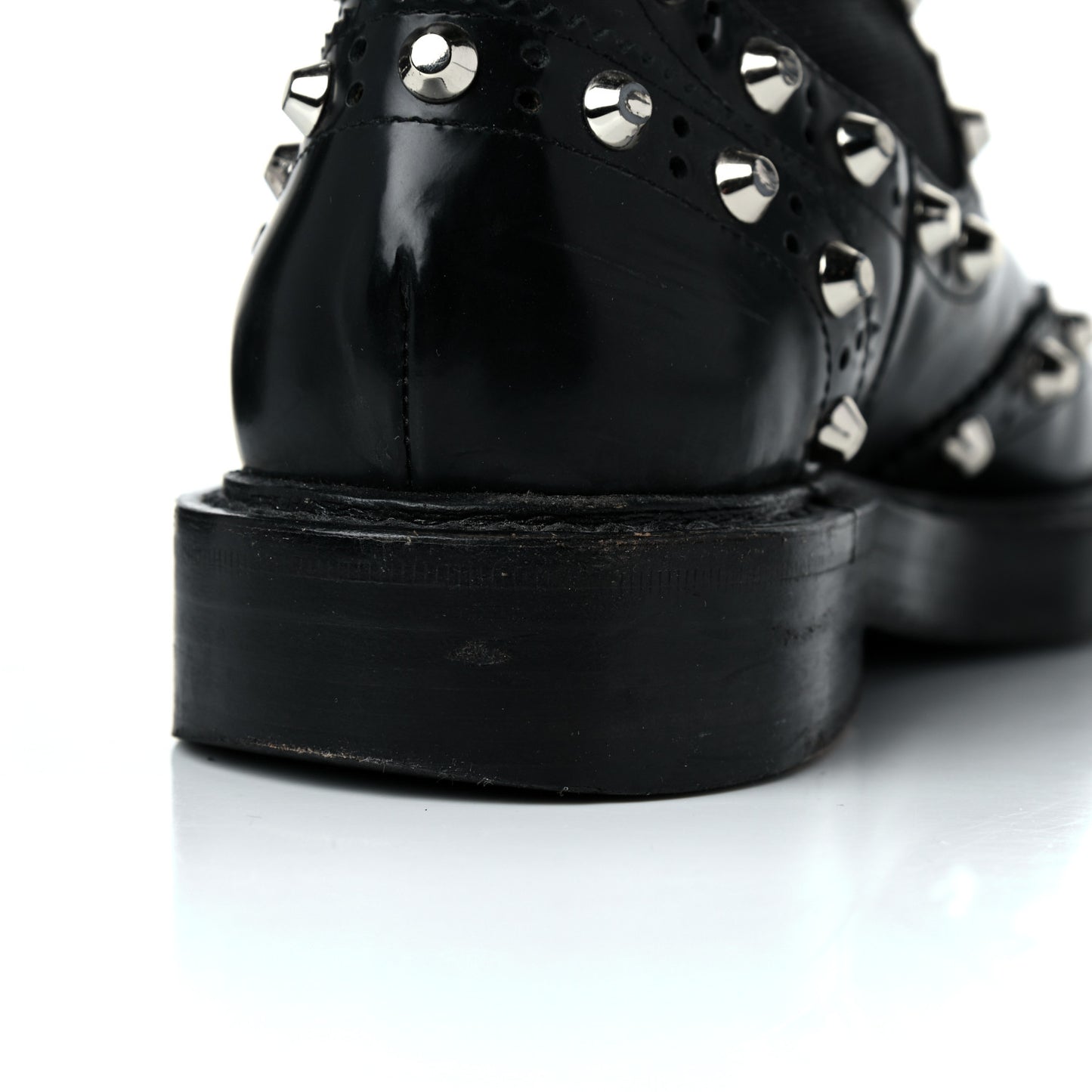 Calfskin Womens Studded Chelsea Boots 37 Black
