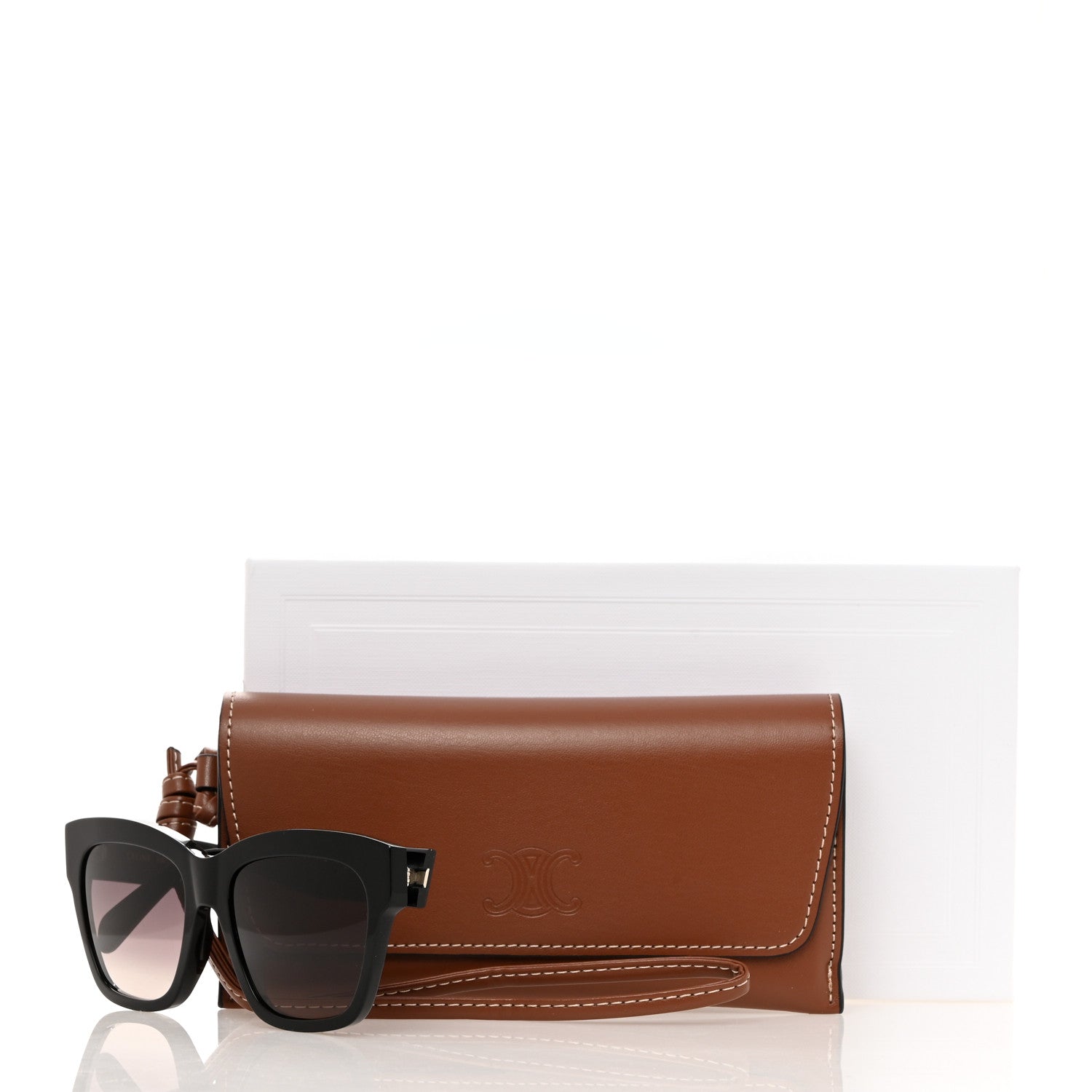 Celine Acetate Triomphe Sunglasses CL 40253I Black 7 of 7