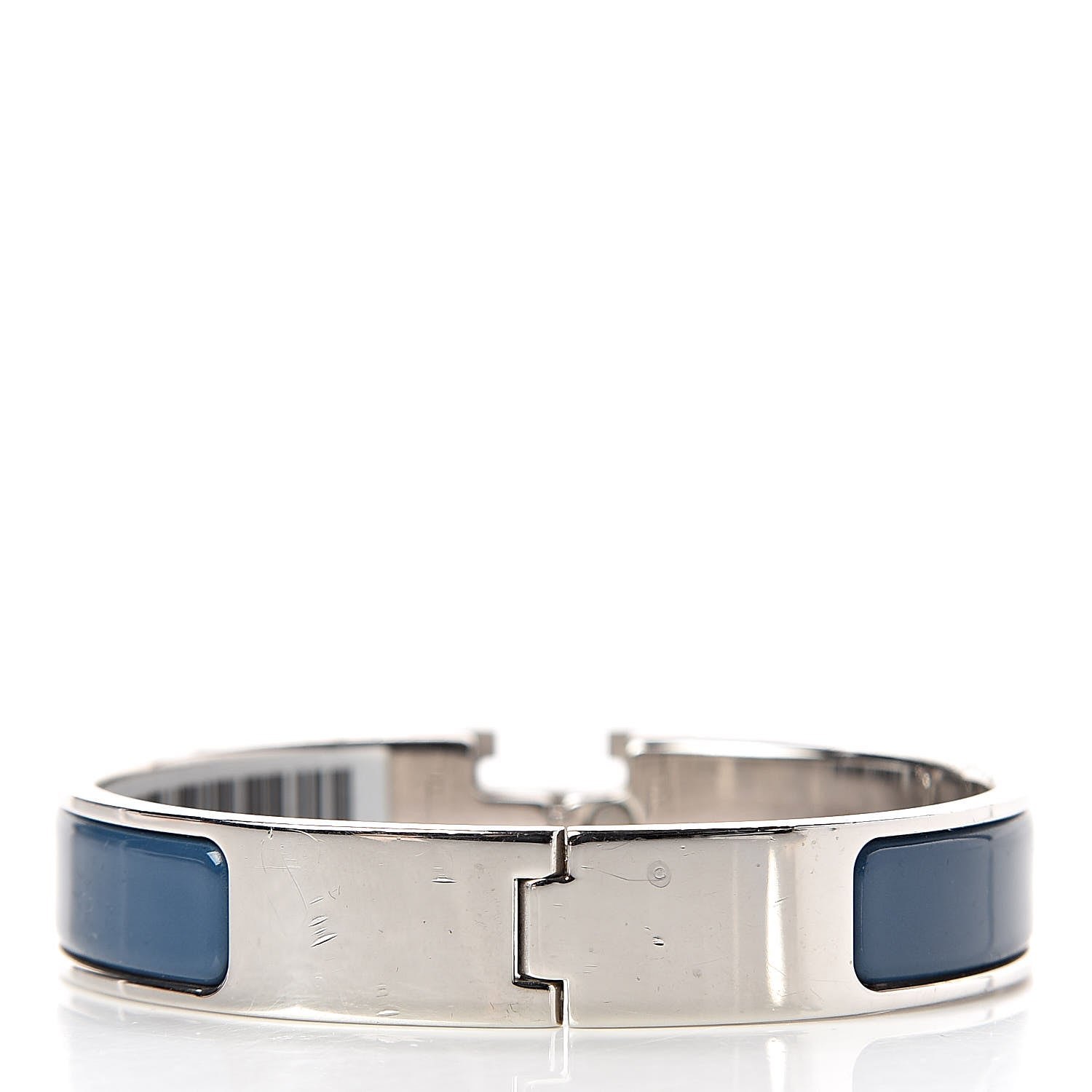 Hermes Enamel Narrow Clic Clac H Bracelet PM Bleu De Genes 3 of 6