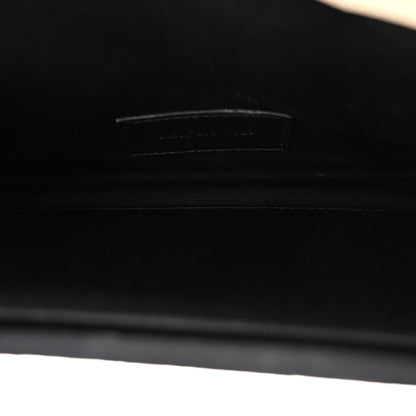 Saint Laurent Grain De Poudre Matelasse Chevron Monogram Envelope Clutch Crema Soft 5 of 8