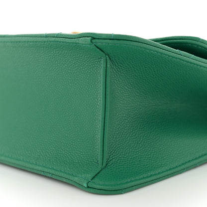 Chanel Caviar Quilted Mini CC Flap Green 10 of 11