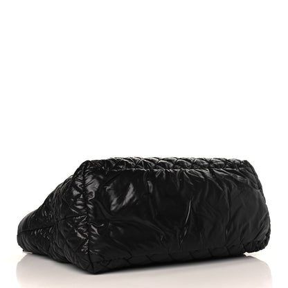 Chanel Nylon Quilted Large Coco Cocoon Tote Black 4 of 9