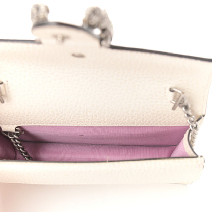 Gucci Dollar Calfskin Crystal Super Mini Dionysus Shoulder Bag Mystic White Black Diamond 5 of 8