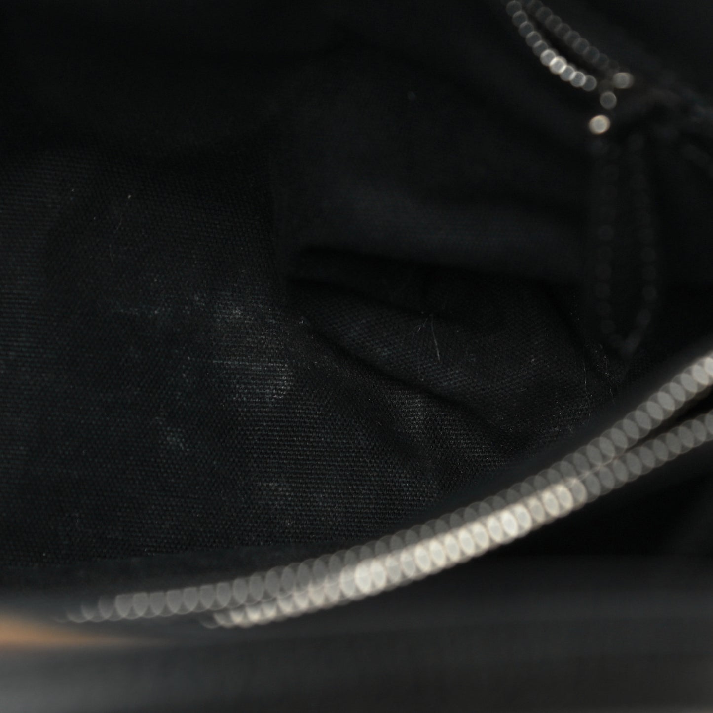 Goatskin Vintage Check Medium Banner Tote Black