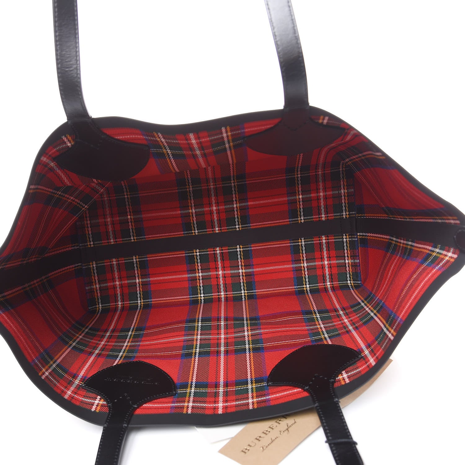 Burberry Vintage Check Medium The Giant Reversible Tote Antique Yellow Bright Red 9 of 15