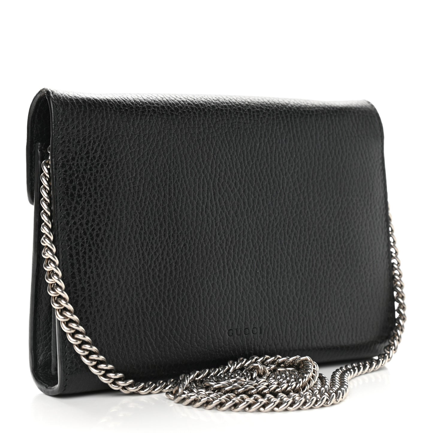 Calfskin Mini Dionysus Chain Wallet Black