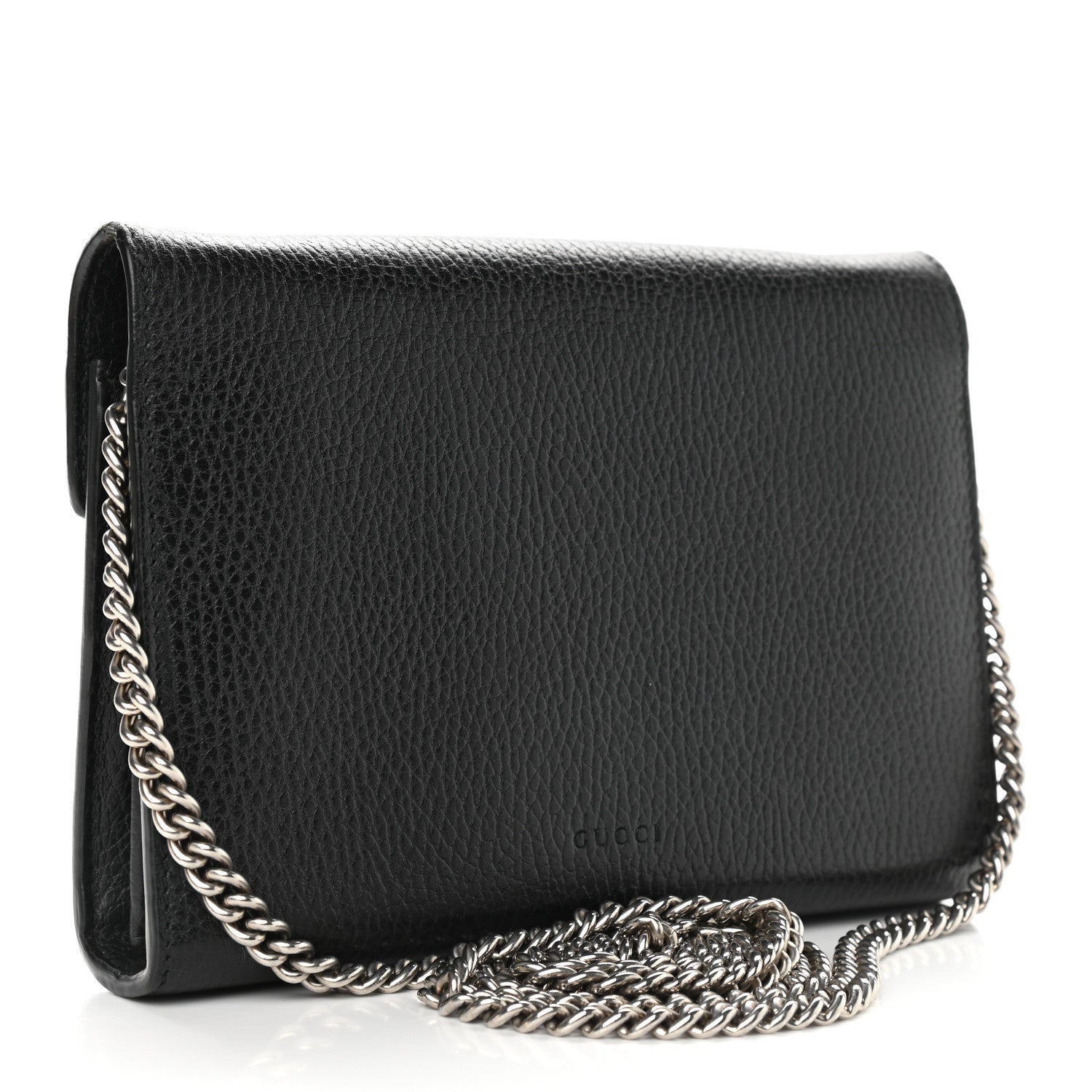 Gucci Calfskin Mini Dionysus Chain Wallet Black 3 of 10