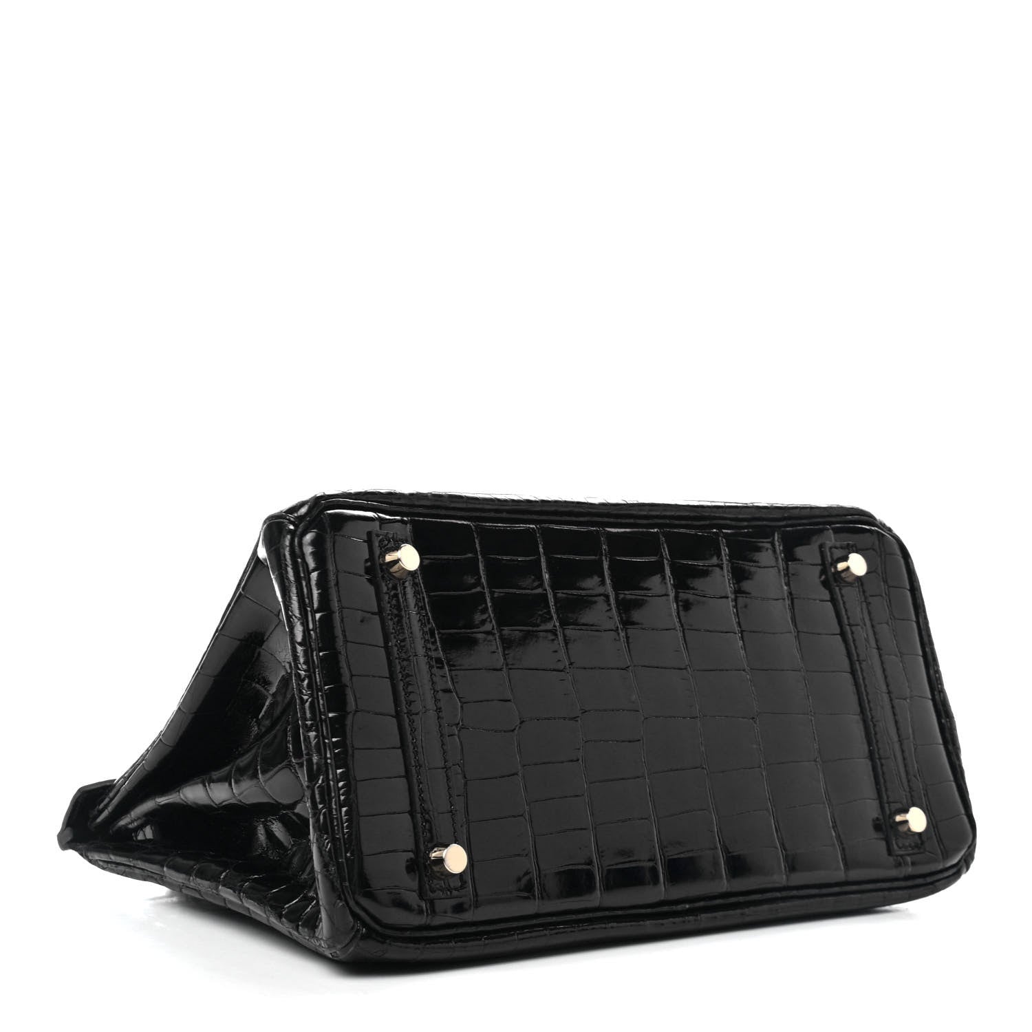 Hermes Shiny Niloticus Crocodile Birkin 30 Black 4 of 33