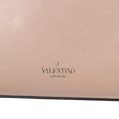 Valentino Garavani Calfskin Butterfly Embroidered Medium Rockstud Flip Lock Crossbody Bag Skin Sorbet 9 of 14