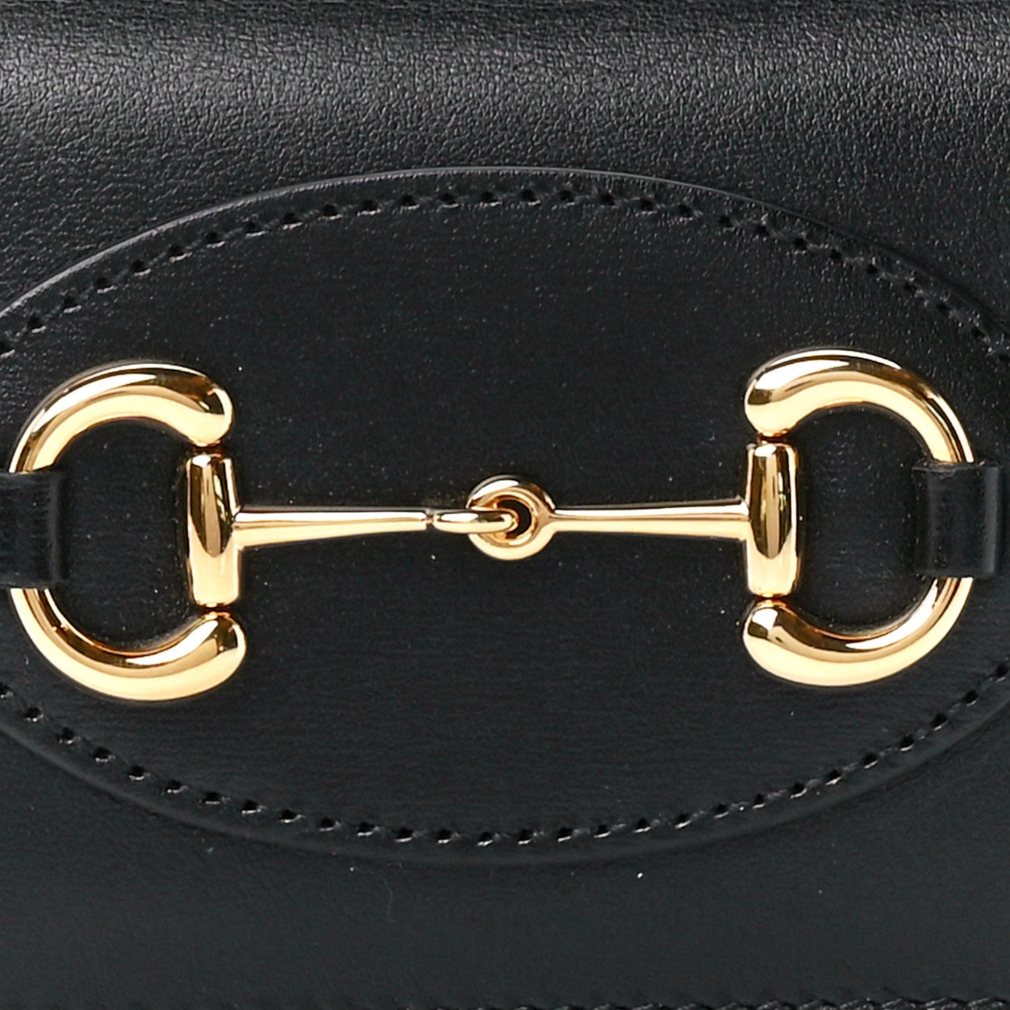 Boarded Plutone Calfskin Horsebit 1955 Card Case Wallet Black