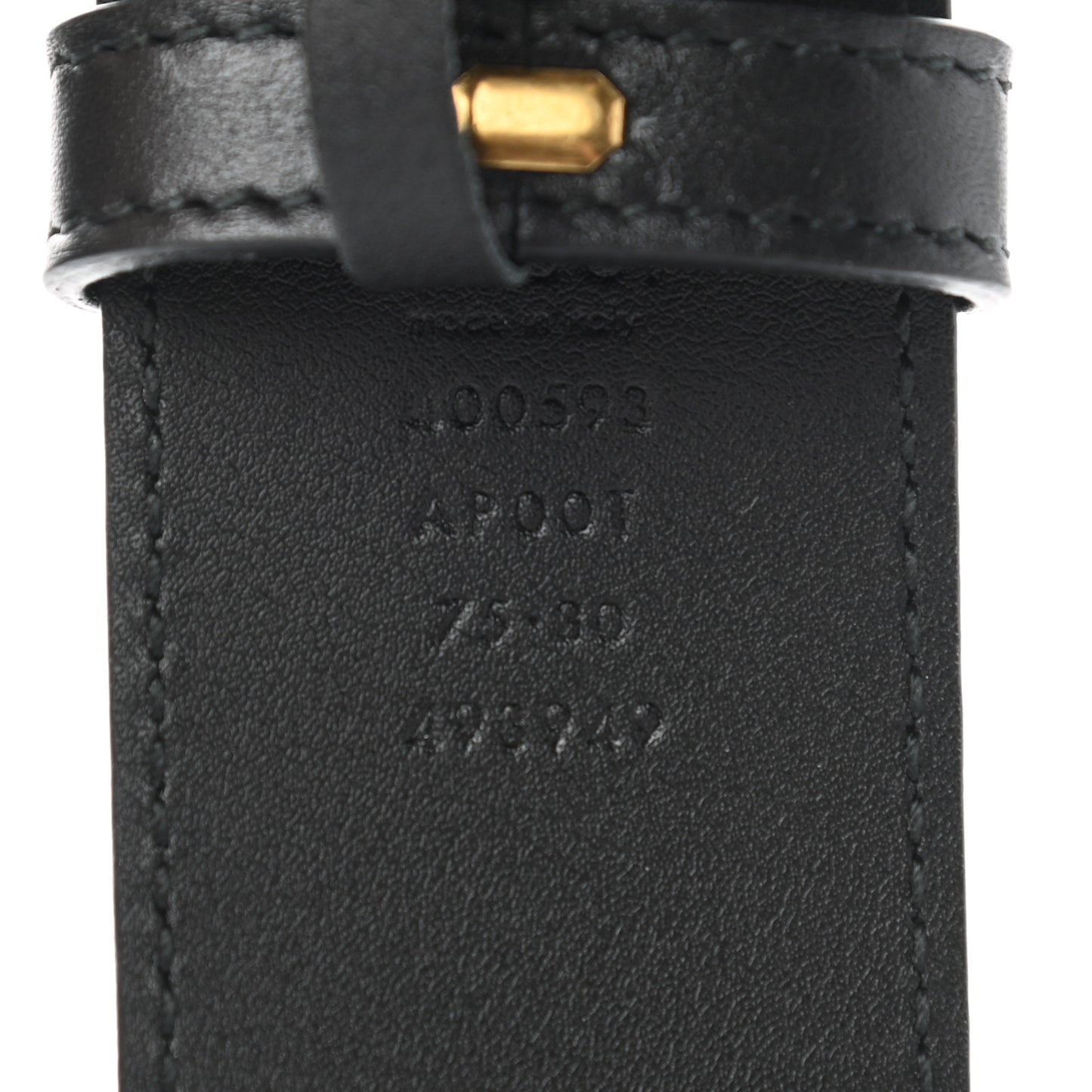 Calfskin Double G 40mm Belt 75 30 Black