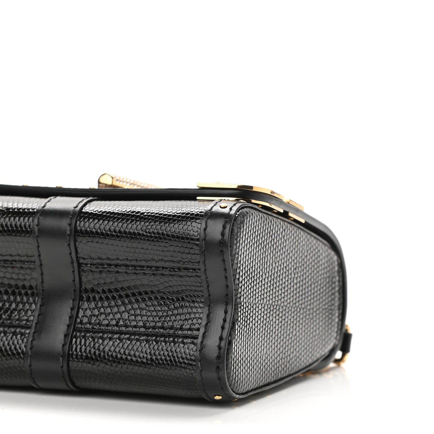 Louis Vuitton Lizard Mini Twist Shoulder Bag Black 10 of 11