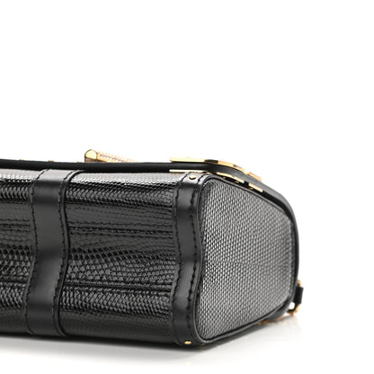 Louis Vuitton Lizard Mini Twist Shoulder Bag Black 10 of 11