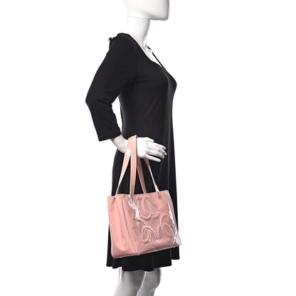 Chanel Patent CC Logo Tote Pink 2 of 14