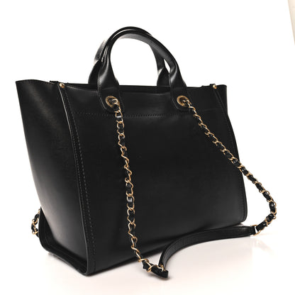 Chanel Caviar Medium Studded Deauville Tote Black 3 of 12