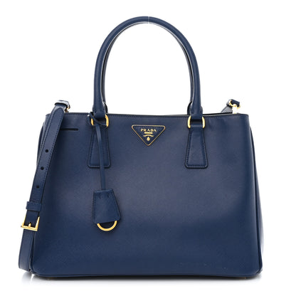 Prada Saffiano Medium Galleria Double Zip Tote Bluette 1 of 14