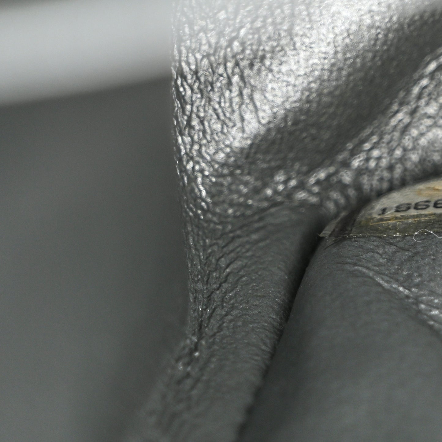 Metallic Calfskin Quilted Jumbo Double Flap Silver