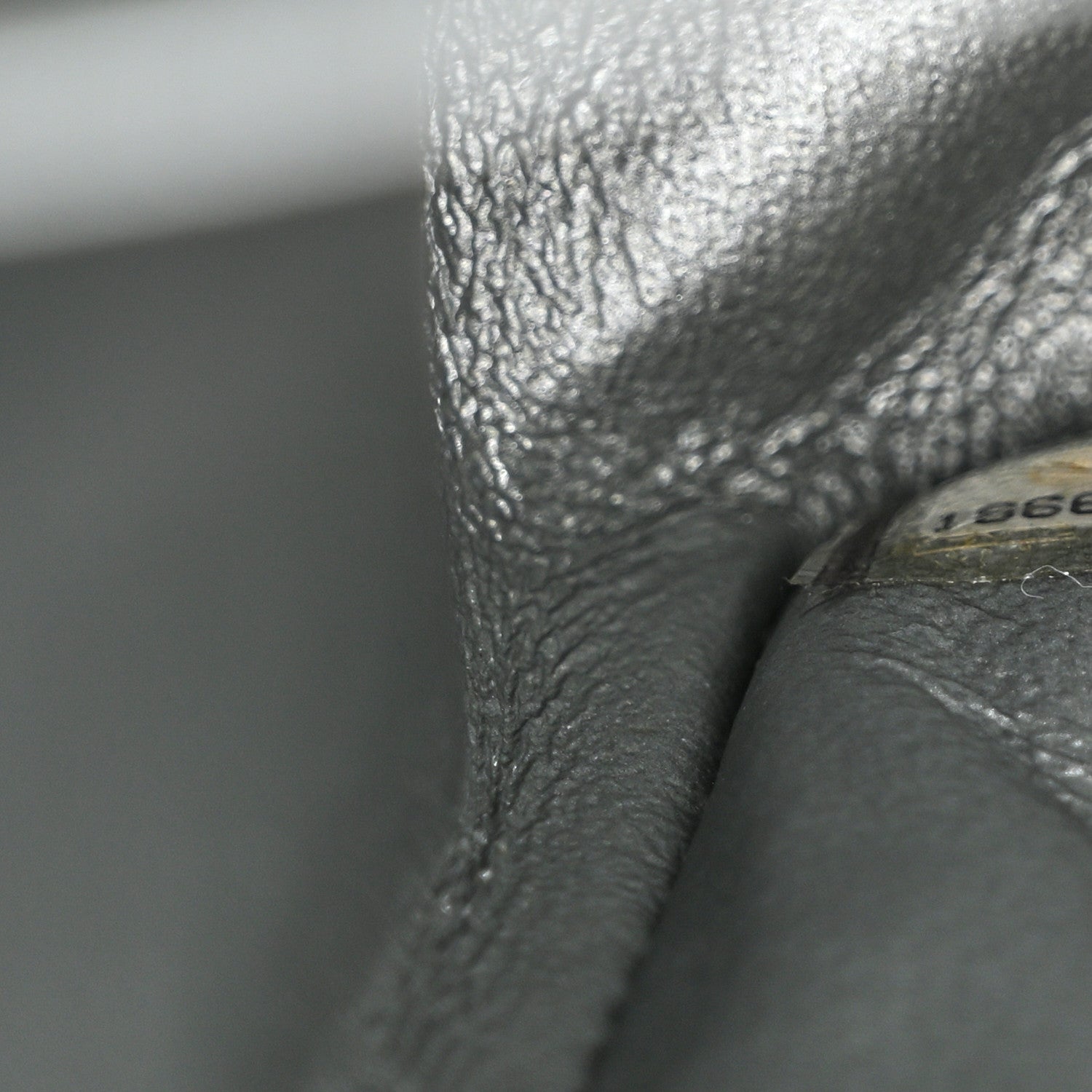 Chanel Metallic Calfskin Quilted Jumbo Double Flap Silver 6 of 14