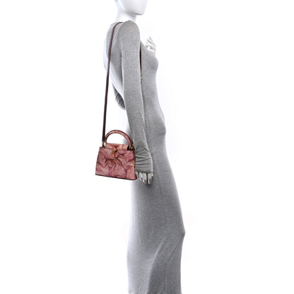 Louis Vuitton Lizard Mini Capucines Pink Multicolor 2 of 9