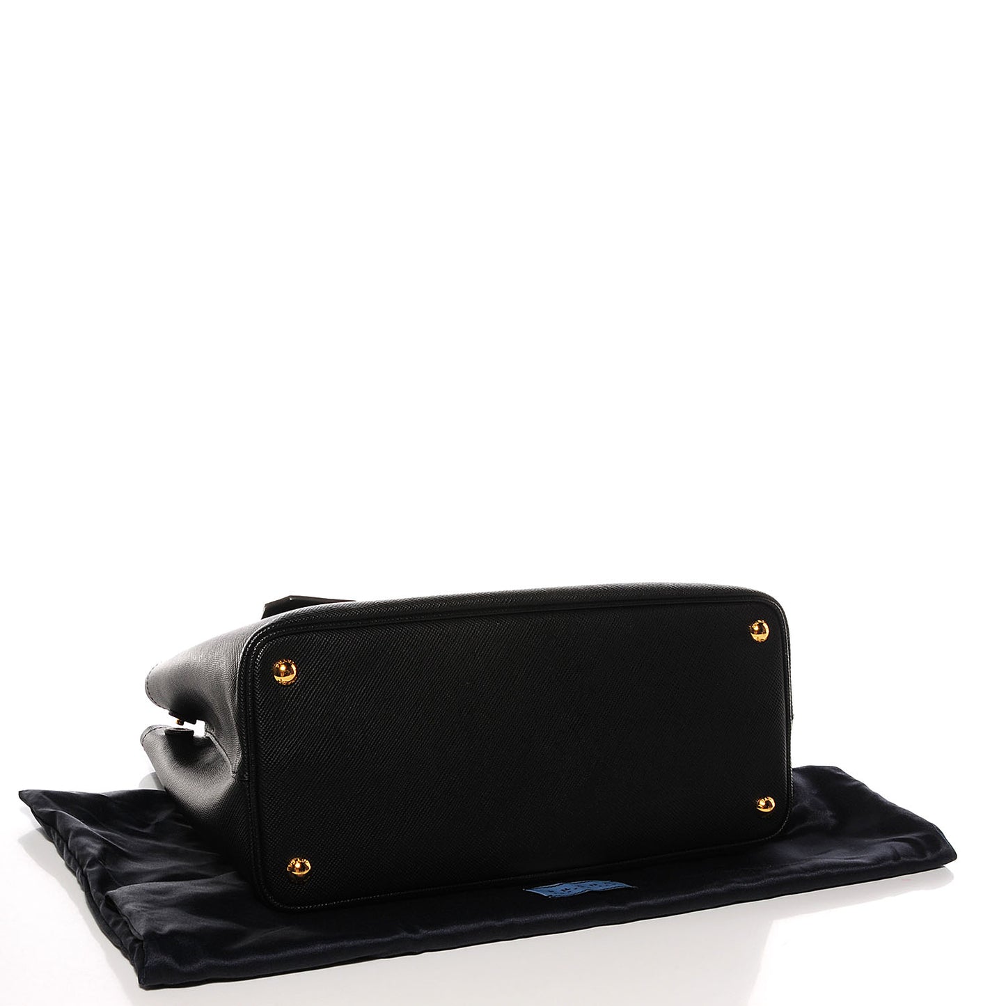 Saffiano Cuir Small Double Bag Nero Black