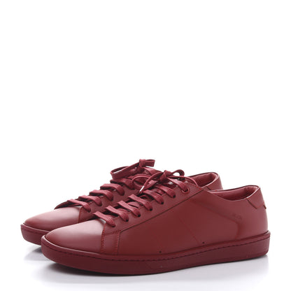 Saint Laurent Calfskin Mens Alpha Sneakers 41 Rouge Eros 3 of 9