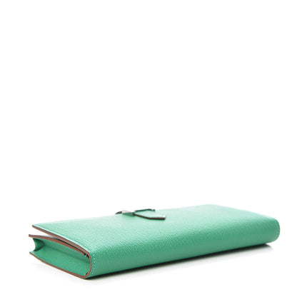 Hermes Chevre Mysore Bearn Gusset Wallet Menthe 4 of 9