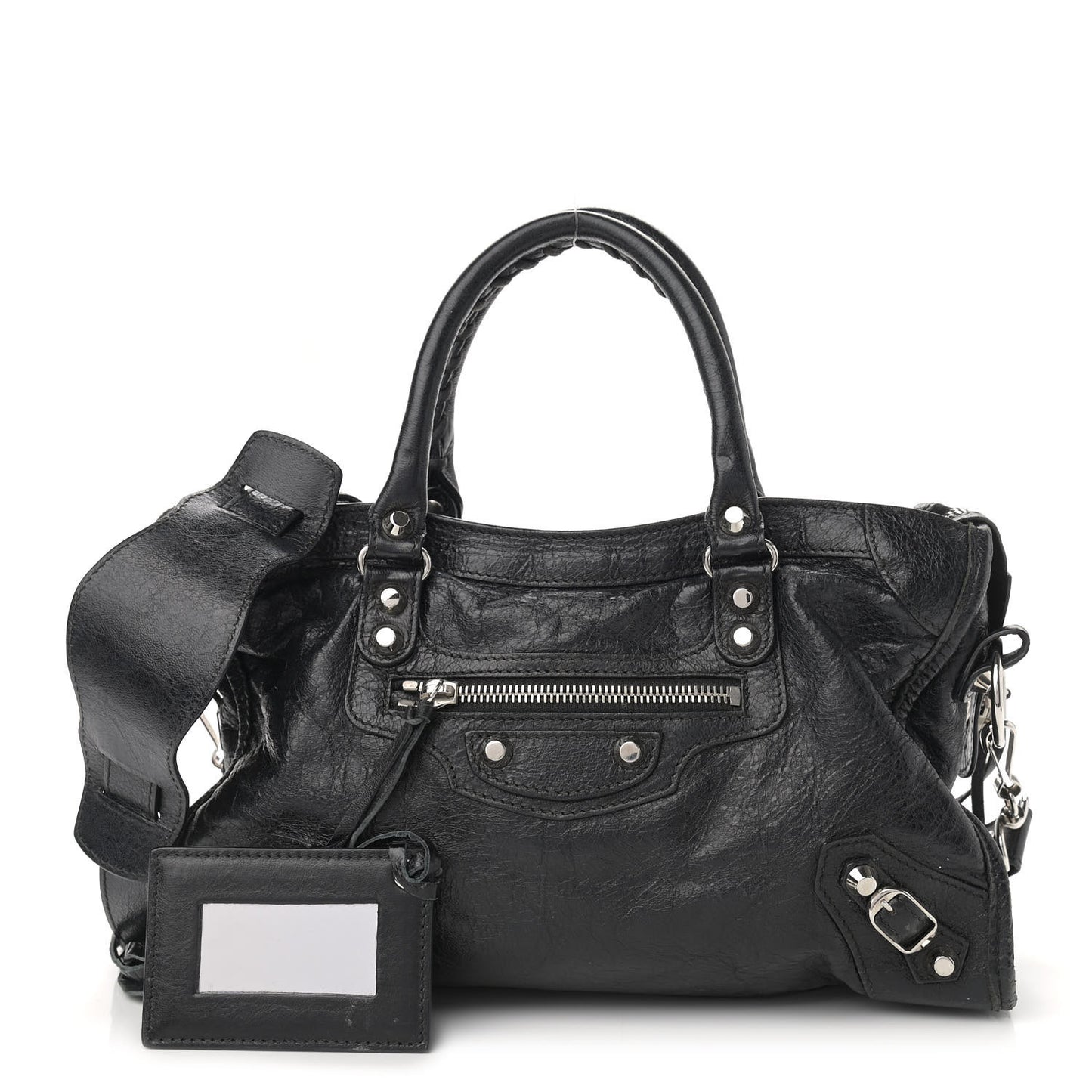 Agneau Classic Silver Hardware S City Black