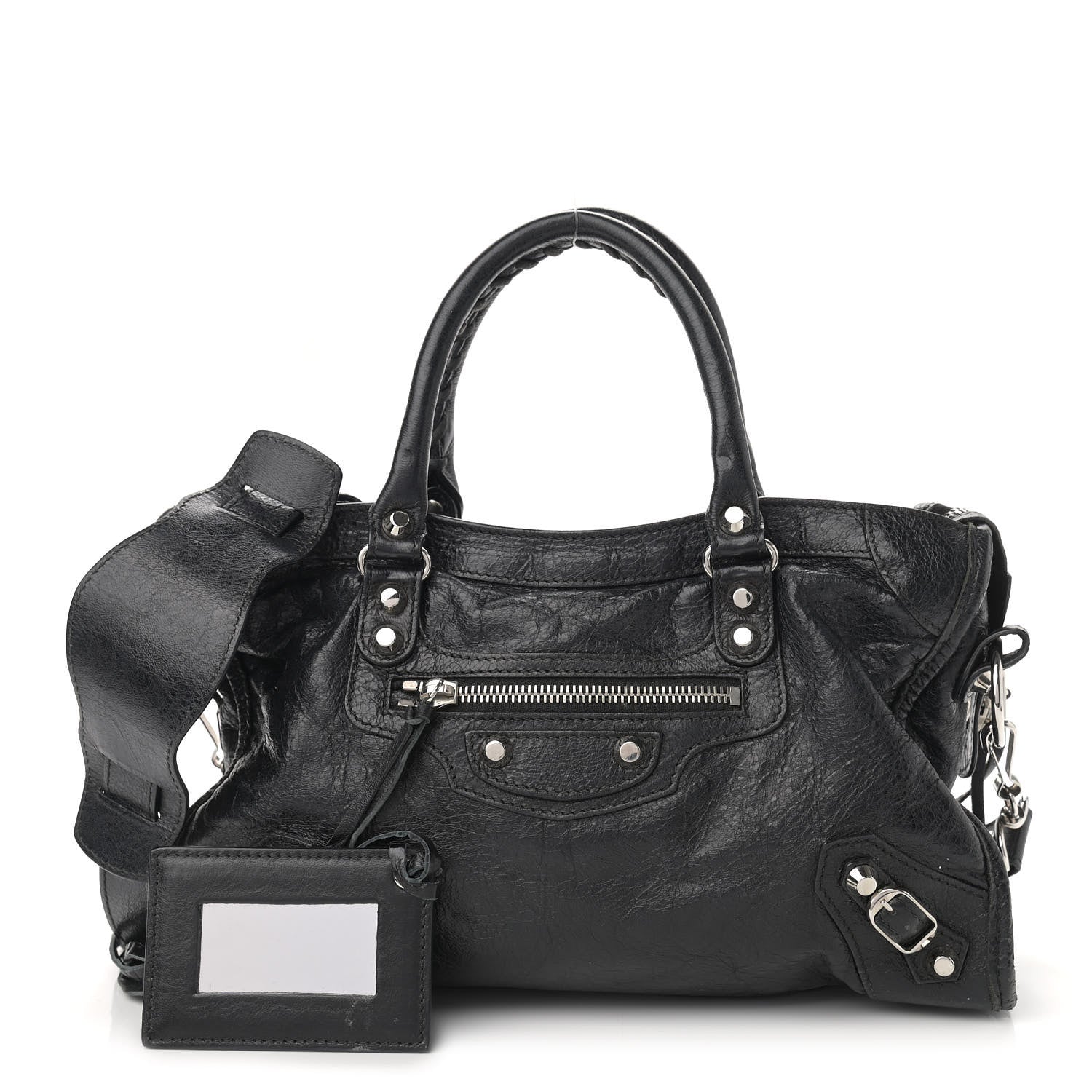 Balenciaga Agneau Classic Silver Hardware S City Black 1 of 12
