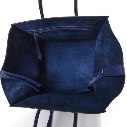 Celine Supple Calfskin Medium Phantom Luggage Indigo 5 of 10