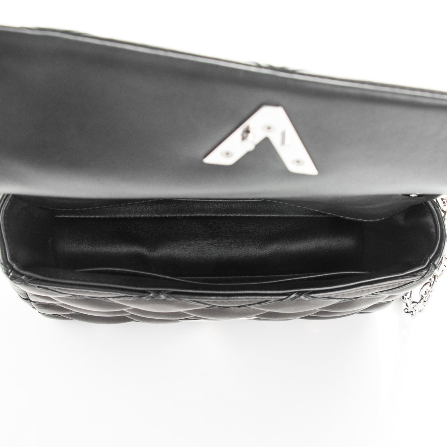 Lambskin Studded Malletage GO-14 PM Black