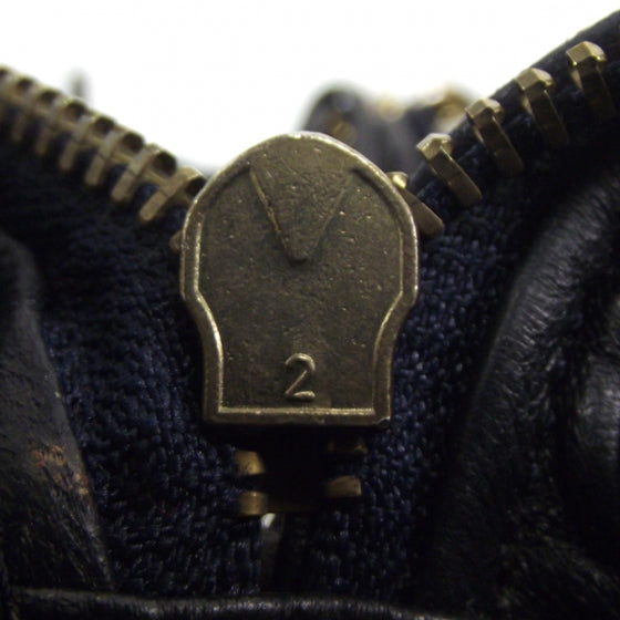 Lambskin Chevron Tassel Bag Navy
