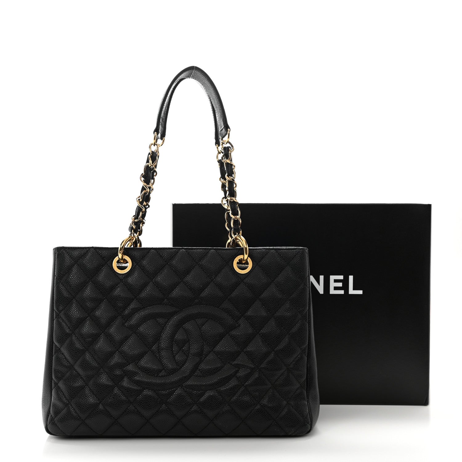 Chanel Caviar Quilted Grand Shopping Tote GST Black 14 of 14
