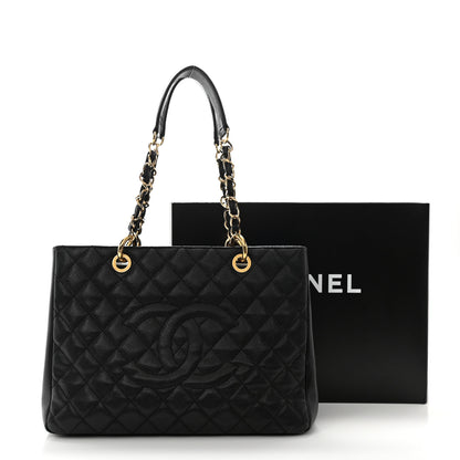 Chanel Caviar Quilted Grand Shopping Tote GST Black 14 of 14