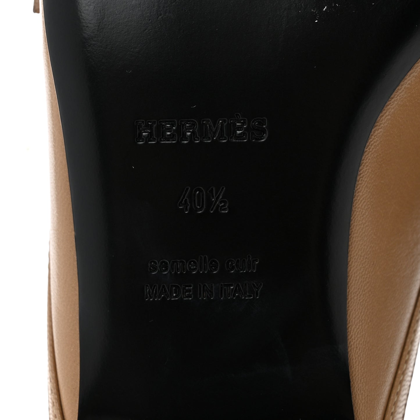Goatskin Groupie Mules 40.5 Beige Argile