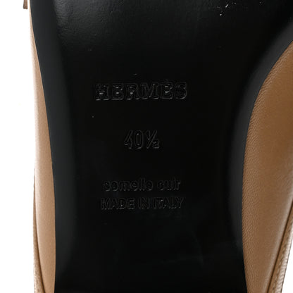 Hermes Goatskin Groupie Mules 40.5 Beige Argile 7 of 11