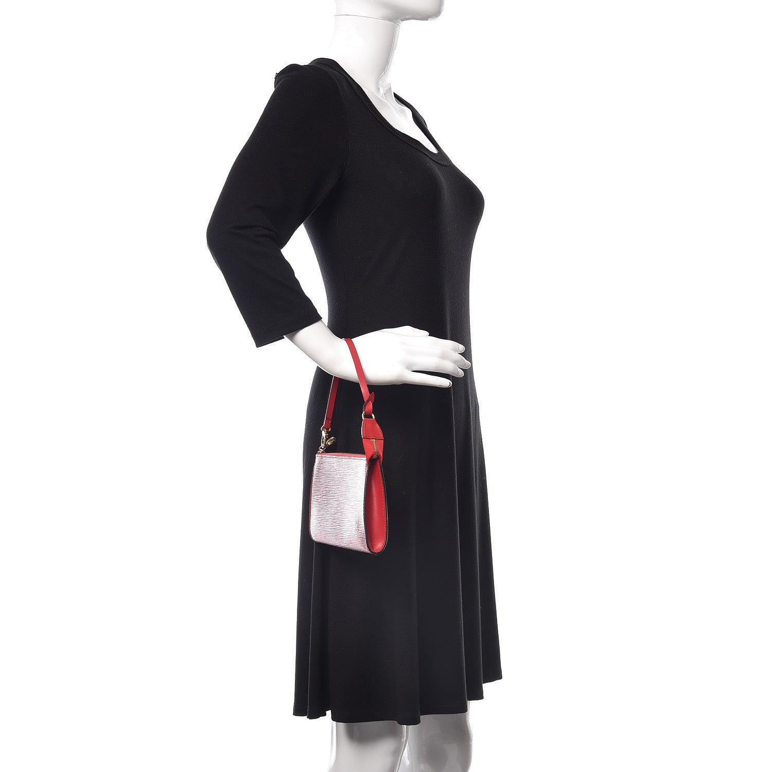 Louis Vuitton Epi Pochette Accessories 21 Castillan Red 2 of 10