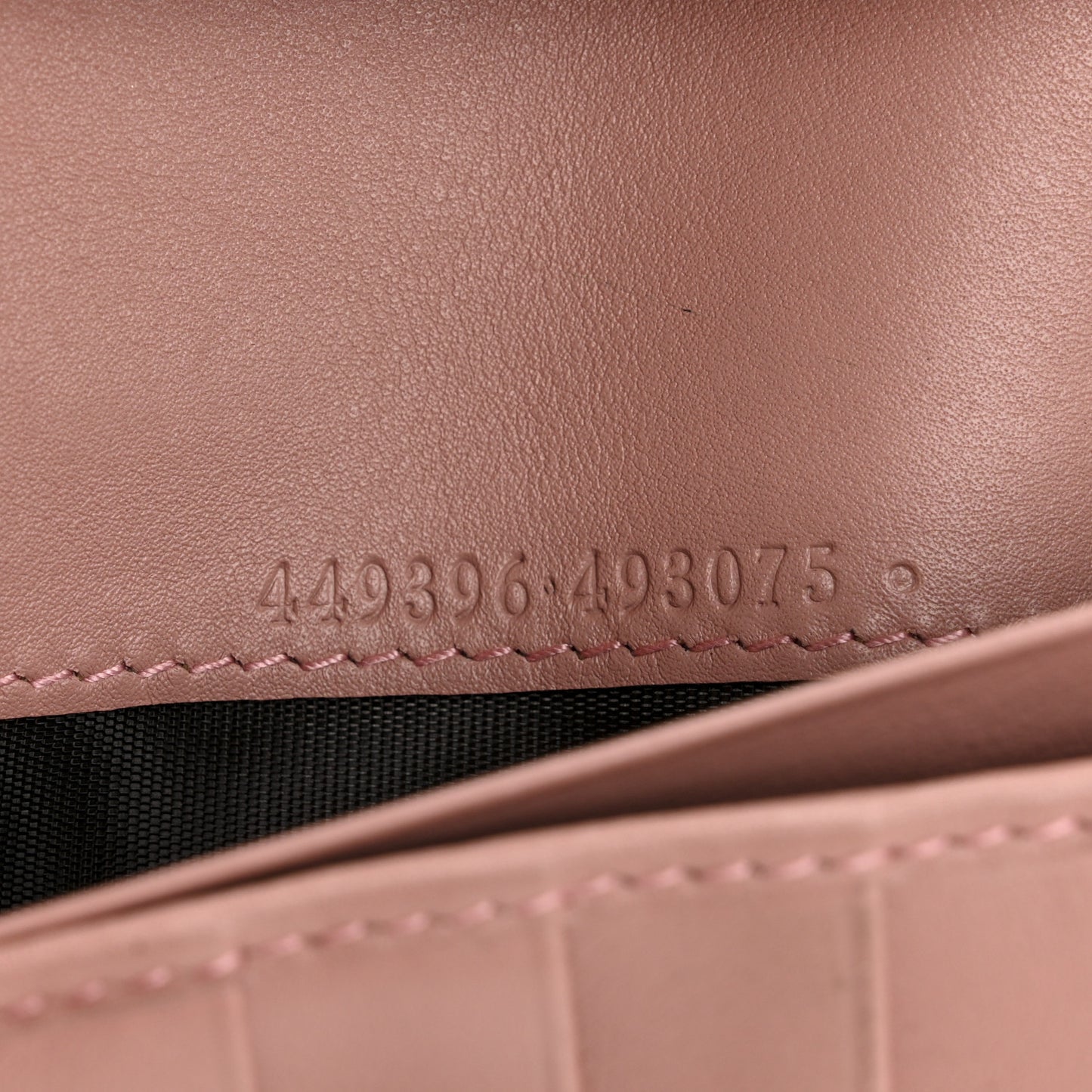 Soft Microguccissima Continental Wallet Soft Pink