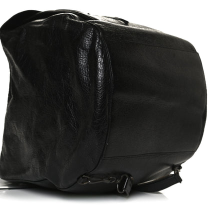 Balenciaga Agneau Classic Hardware Zip Traveler Backpack Black 9 of 13