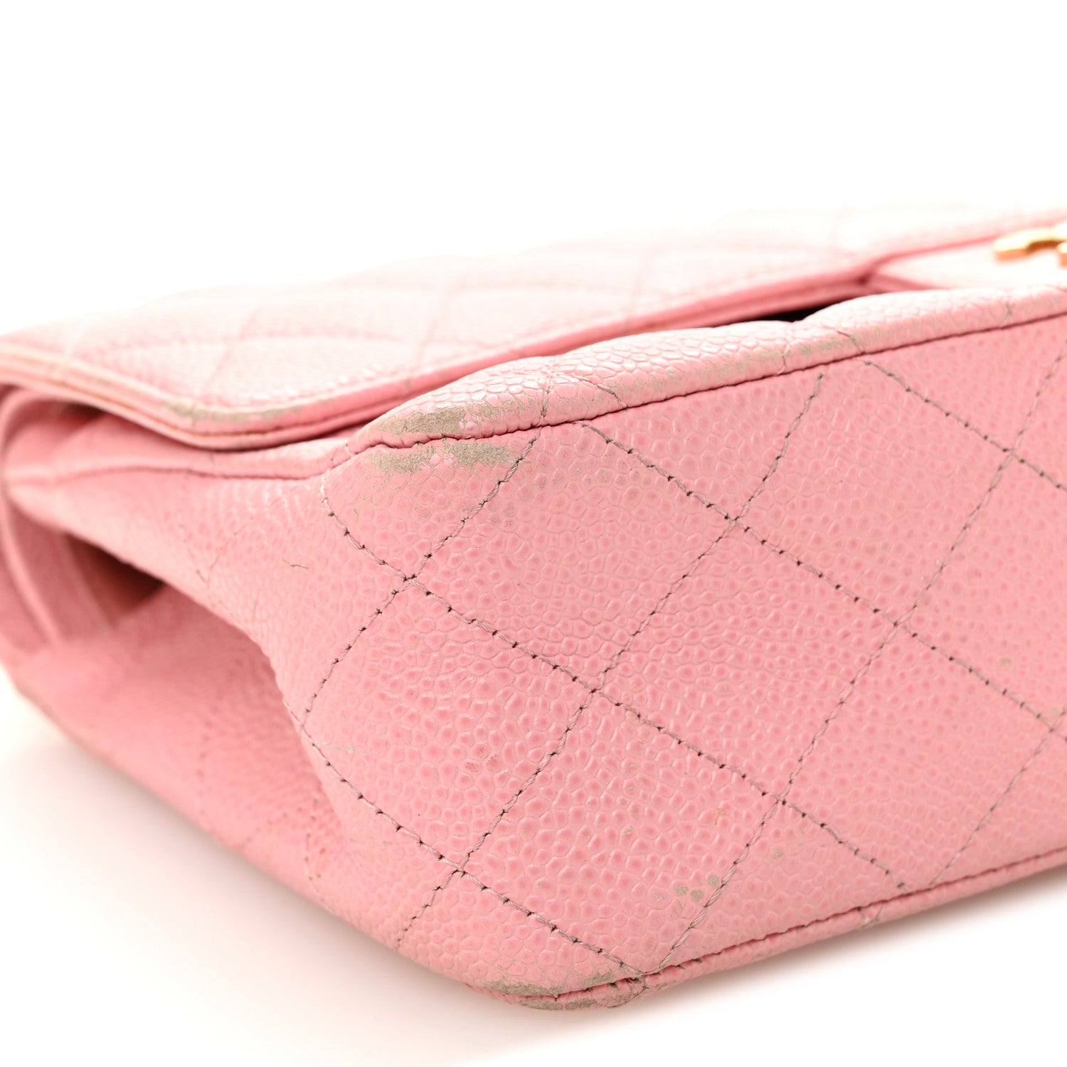 Chanel Caviar Quilted Medium Double Flap Light Pink 9 of 16