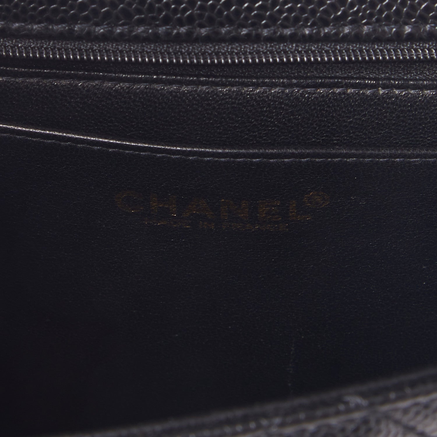 Chanel Caviar Quilted Jumbo Kelly Flap Black 9 of 10