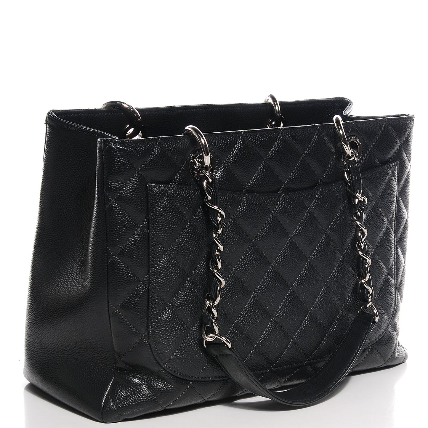 Caviar Grand Shopping Tote GST Dark Grey