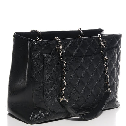 Chanel Caviar Grand Shopping Tote GST Dark Grey 2 of 7