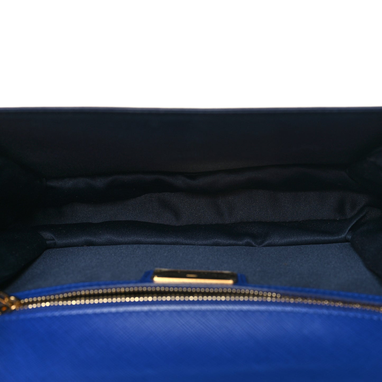 Printed Calfskin Ginny Shoulder Bag Blue