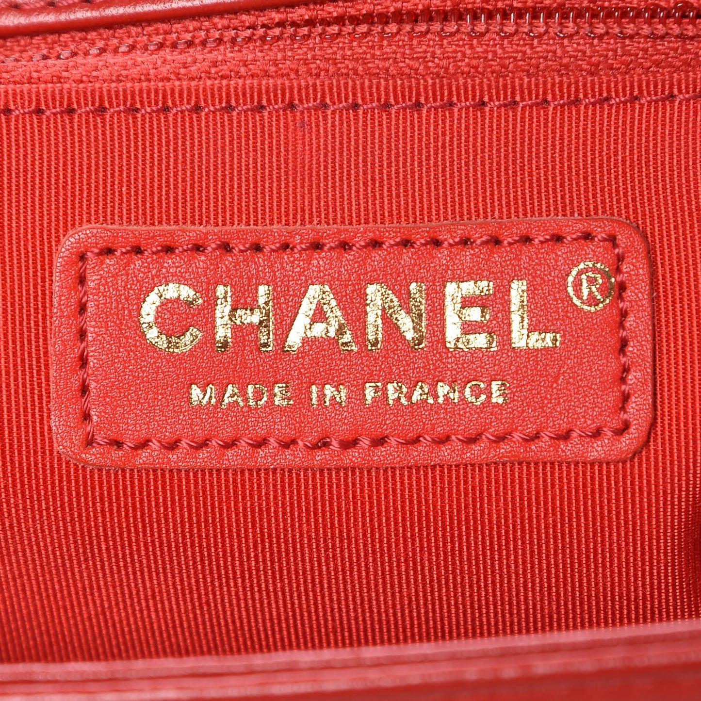 Calfskin Quilted New Medium Boy Flap Red