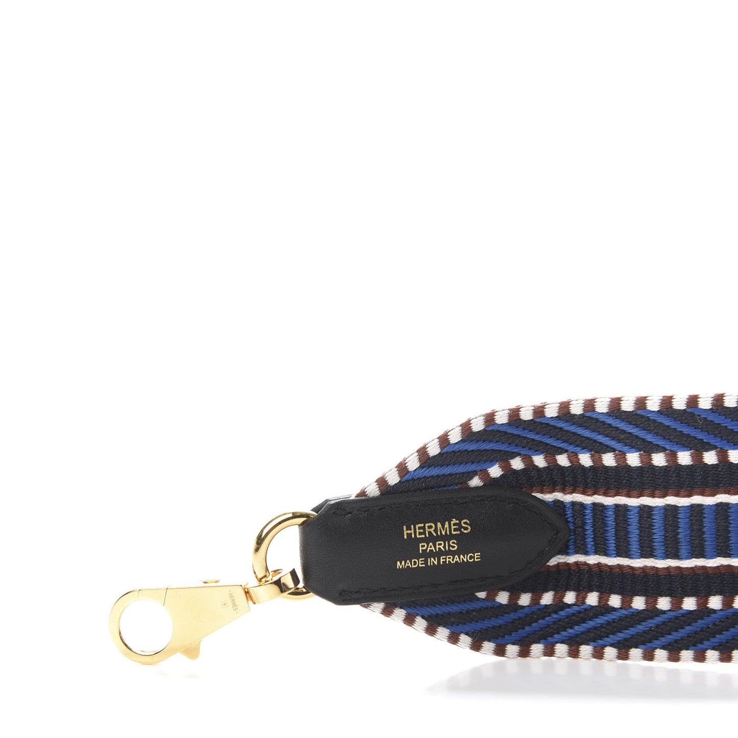 Toile Swift 50mm Sangle Cavale Shoulder Strap Bleu Zellige Indigo Black