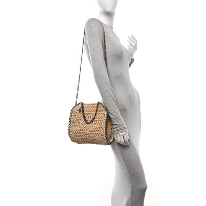 Stella McCartney Raffia Mini Falabella Fold Over Tote Natural 3 of 9