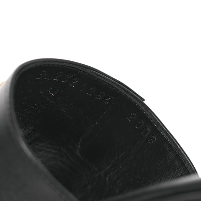 Hermes Calfskin Giulia Sandals 36 Black 10 of 12